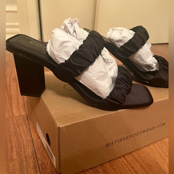 Coconuts By Matisse First Love Heeled Satin Sandals - Picture 3 of 5